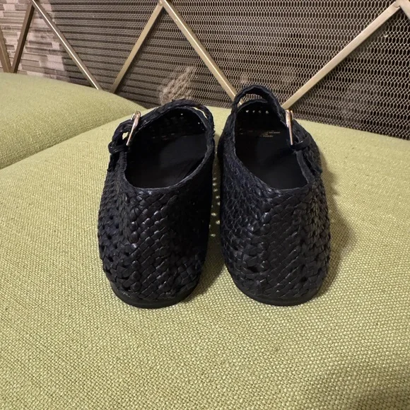 NEW H&M Leather Mary Jane Flats (8) - Picture 2 of 6